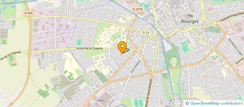 localisation de l'entreprise SCI MIRORELABE  BOURGES