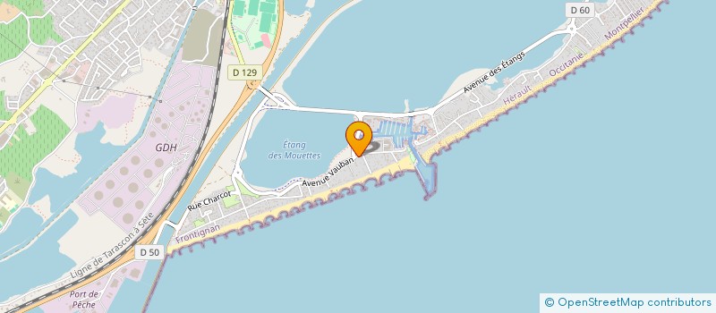 localisation de l'entreprise SCI MIROU  FRONTIGNAN