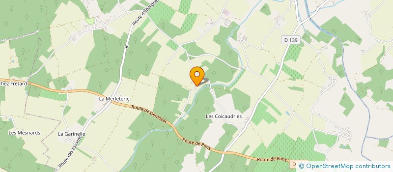 localisation de l'entreprise SCI MIROUX  SAINT-ANDRE-DE-LIDON