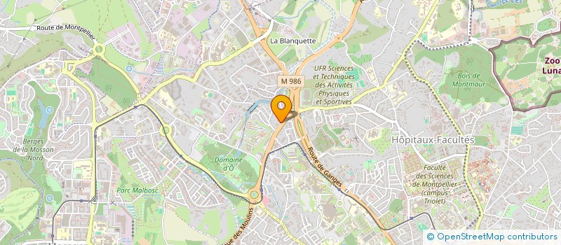 localisation de l'entreprise SCI MIRPIER à MONTPELLIER