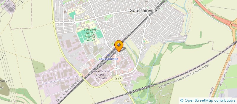 localisation de l'entreprise SCI MIRZA FRERES à GOUSSAINVILLE