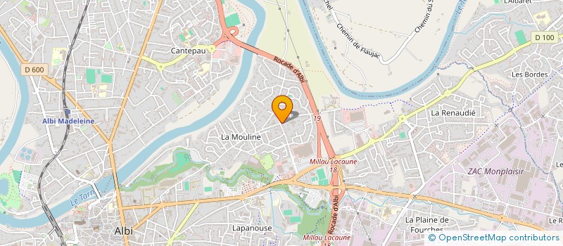 localisation de l'entreprise SCI MISAL à ALBI
