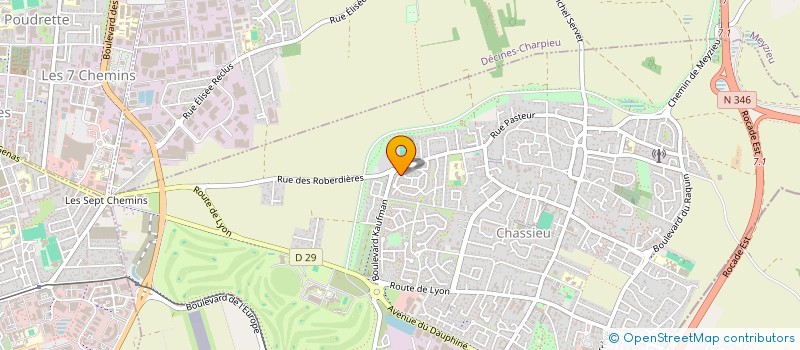 localisation de l'entreprise SCI MISALYS  CHASSIEU