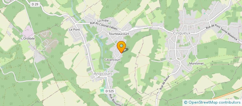 localisation de l'entreprise SCI MISON-01  ANGICOURT