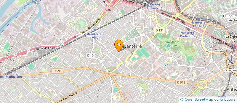 localisation de l'entreprise SCI MISS  NANTERRE