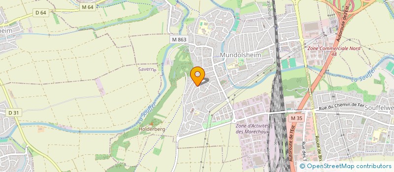 localisation de l'entreprise SCI MISSAL  MUNDOLSHEIM