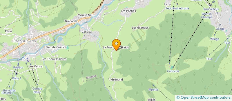 localisation de l'entreprise SCI MISSISSIPI à MEGEVE