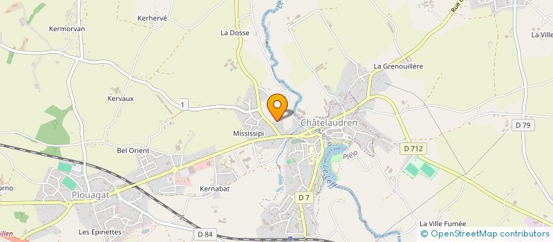 localisation de l'entreprise SCI MISSISSIPI  CHATELAUDREN-PLOUAGAT