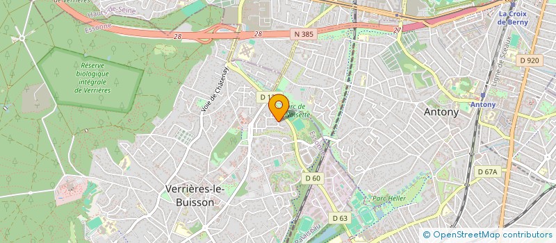 localisation de l'entreprise SCI MISSY  VERRIERES-LE-BUISSON