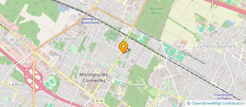 localisation de l'entreprise SCI MISTAL à MONTIGNY-LES-CORMEILLES