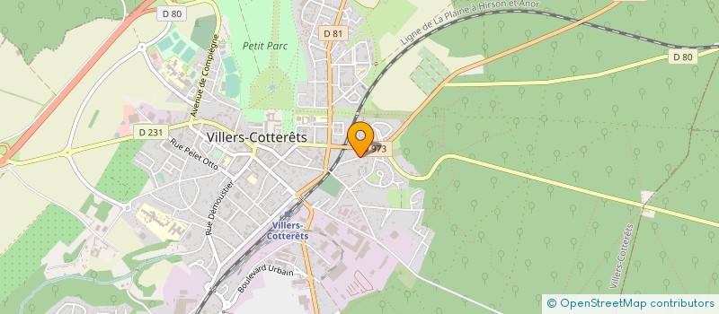 localisation de l'entreprise SCI MISTEVAL à VILLERS-COTTERETS