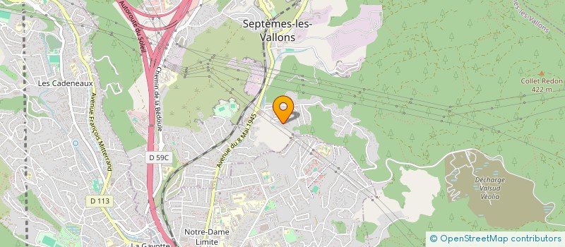 localisation de l'entreprise SCI MISTRAL  SEPTEMES LES VALLONS
