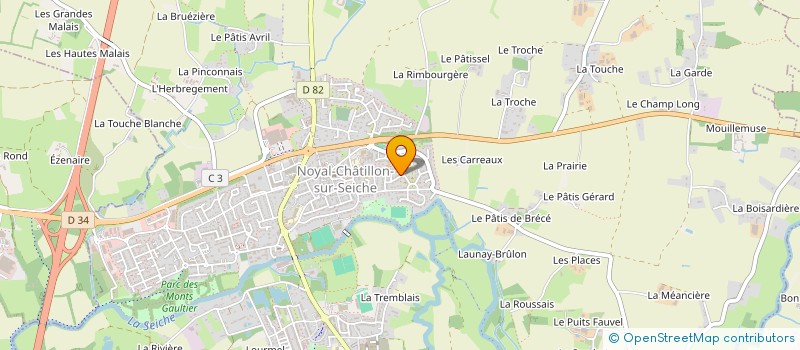 localisation de l'entreprise SCI MISTRAL  NOYAL-CHATILLON-SUR-SEICHE