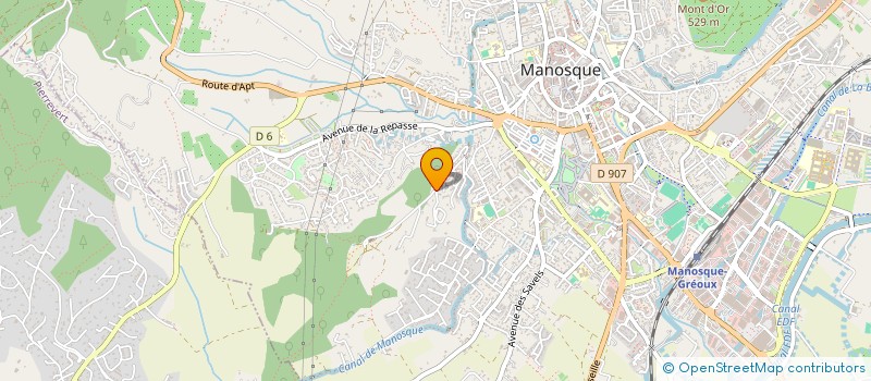 localisation de l'entreprise SCI MISTRAL  MANOSQUE