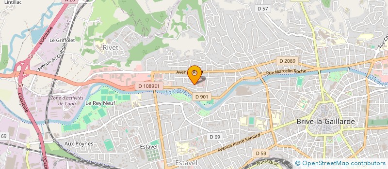 localisation de l'entreprise SCI MISTRAL  BRIVE-LA-GAILLARDE