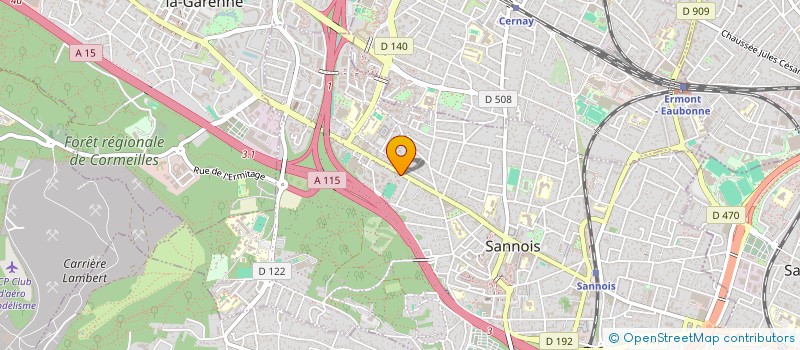 localisation de l'entreprise SCI MISTRAL  SANNOIS