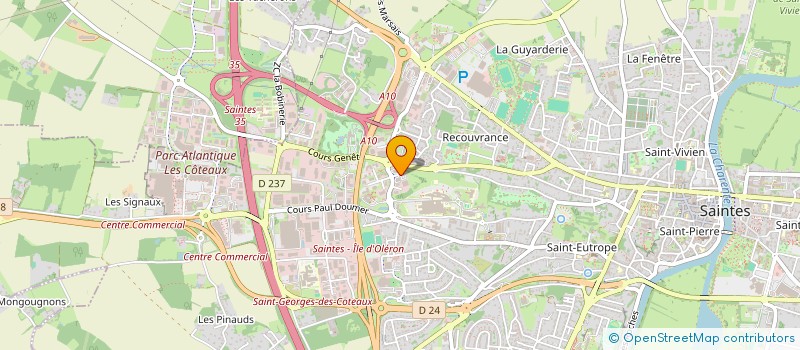 localisation de l'entreprise SCI MISTRAL  SAINTES