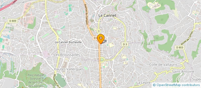 localisation de l'entreprise SCI MISTRAL MERIMEE à LE CANNET