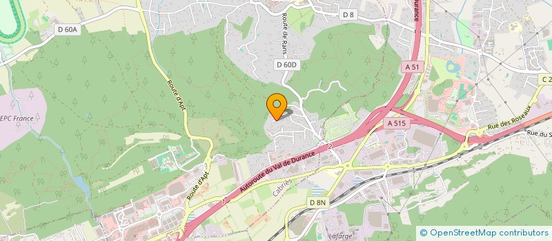 localisation de l'entreprise SCI MISTRAL (MIRIBEL STRATEGIES LOCATIONS)  CABRIES