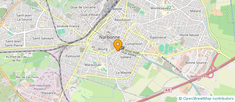 localisation de l'entreprise SCI MISTRAL PORTENEUVE à NARBONNE