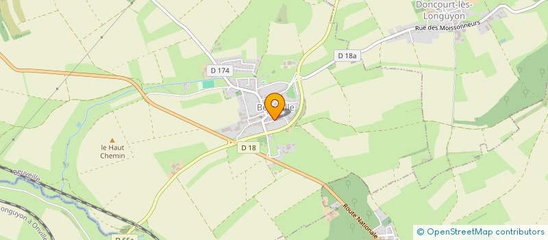 localisation de l'entreprise SCI MISYL  BEUVEILLE