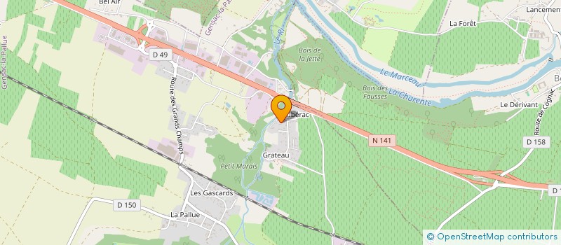 localisation de l'entreprise SCI MITAL-INVESTYR à GENSAC-LA-PALLUE