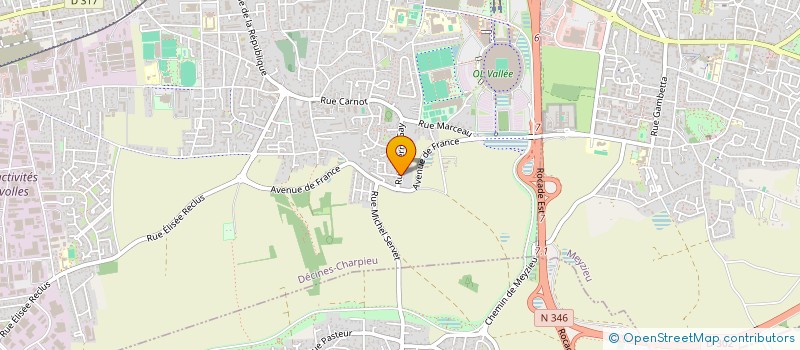 localisation de l'entreprise SCI MITERM  DECINES-CHARPIEU