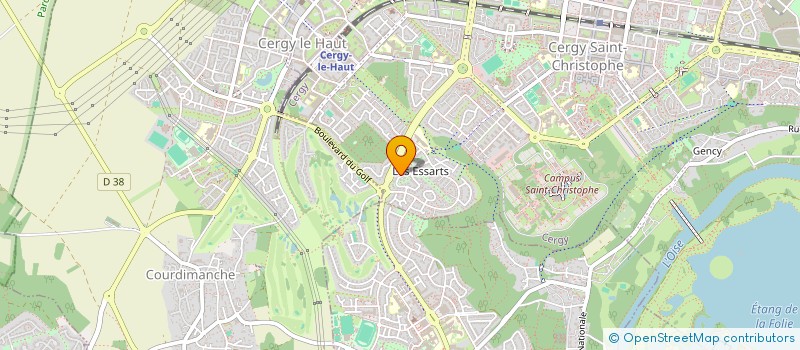 localisation de l'entreprise SCI MITI  CERGY