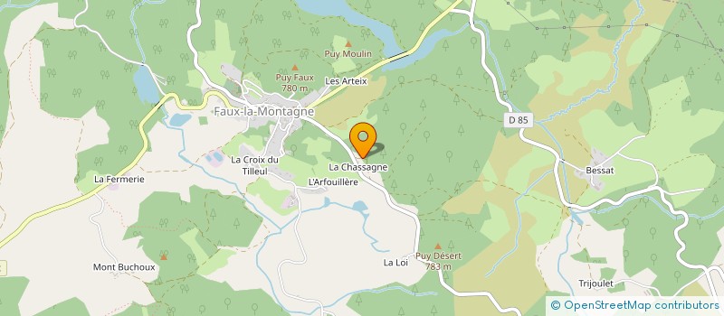 localisation de l'entreprise SCI MITOCA à FAUX LA MONTAGNE