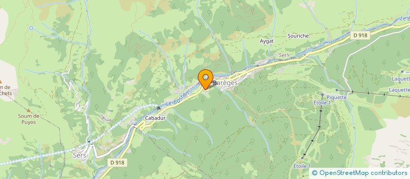 localisation de l'entreprise SCI MITOU  BAREGES