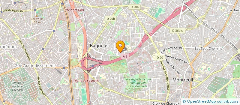 localisation de l'entreprise SCI MITRY MORY 15 à BAGNOLET