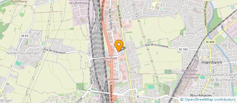 localisation de l'entreprise SCI MITTEL JV  SOUFFELWEYERSHEIM