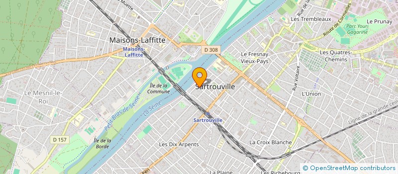 localisation de l'entreprise SCI MIVA  SARTROUVILLE