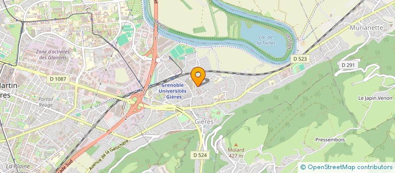 localisation de l'entreprise SCI MIVELO  GIERES