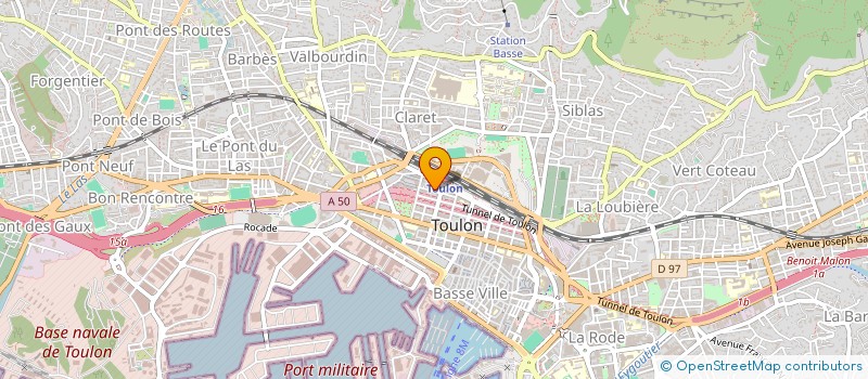 localisation de l'entreprise SCI MIVO  TOULON