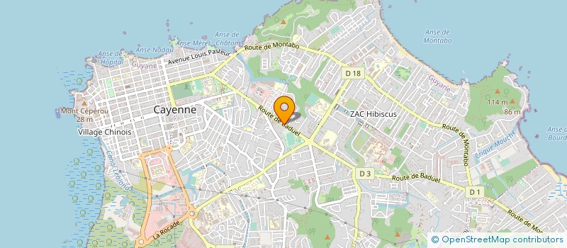 localisation de l'entreprise SCI MIWIMA  CAYENNE