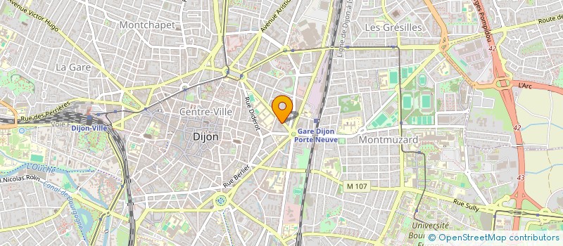 localisation de l'entreprise SCI MIX DANSE STUDIO à DIJON