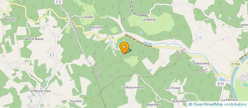 localisation de l'entreprise SCI MIYA  LE BUGUE