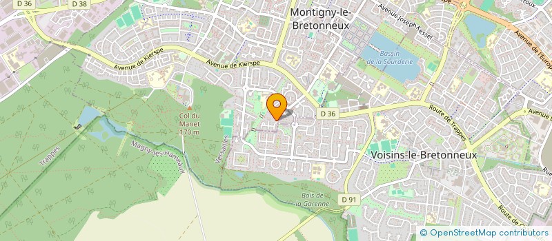 localisation de l'entreprise SCI MIYAKO  MONTIGNY-LE-BRETONNEUX