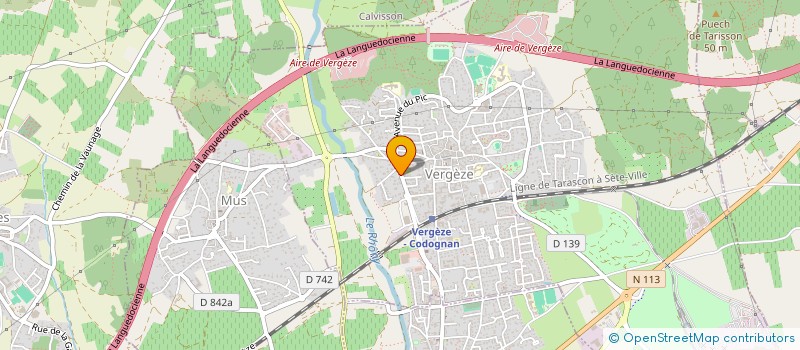 localisation de l'entreprise SCI MIZEF  VERGEZE