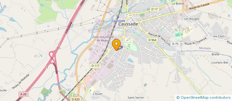 localisation de l'entreprise SCI MJ à CAUSSADE