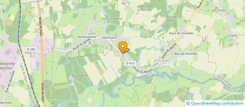 localisation de l'entreprise SCI MJ  VINCELLES