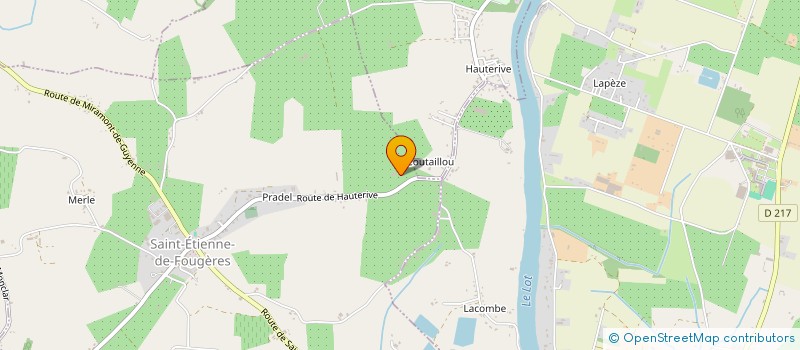 localisation de l'entreprise SCI MJ  SAINT-ETIENNE-DE-FOUGERES