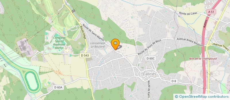 localisation de l'entreprise SCI MJ  CABRIES