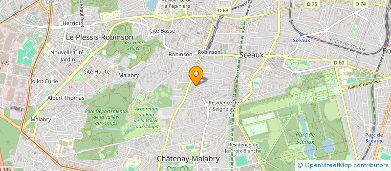 localisation de l'entreprise SCI MJ  CHATENAY-MALABRY