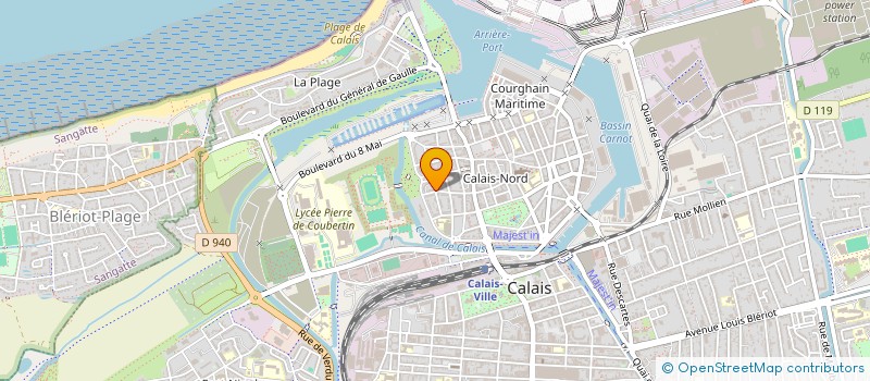 localisation de l'entreprise SCI MJ  CALAIS