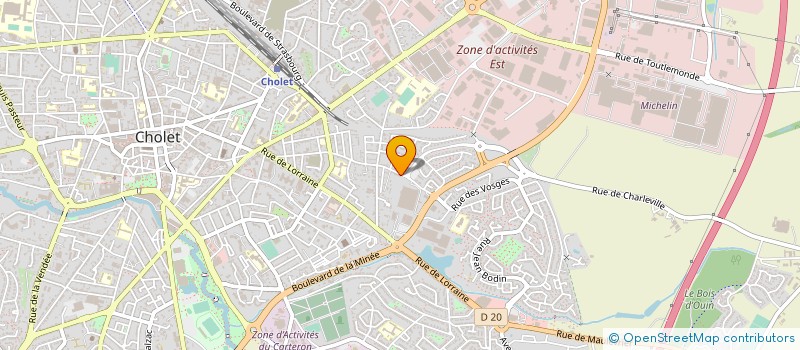 localisation de l'entreprise SCI MJ PEREZ IMMO à CHOLET