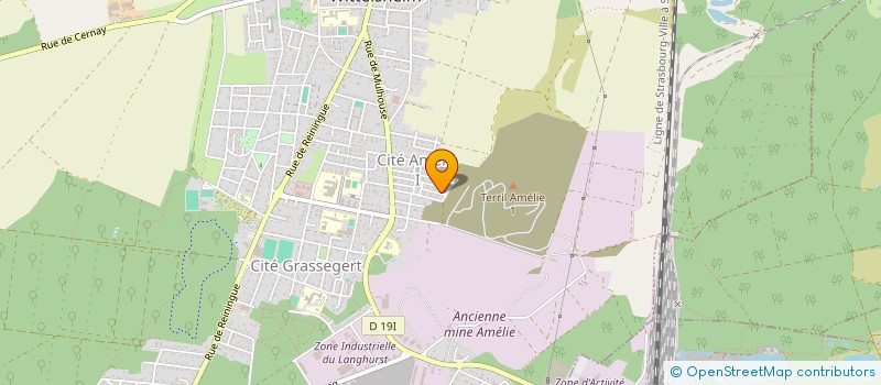 localisation de l'entreprise SCI MJ2O  WITTELSHEIM