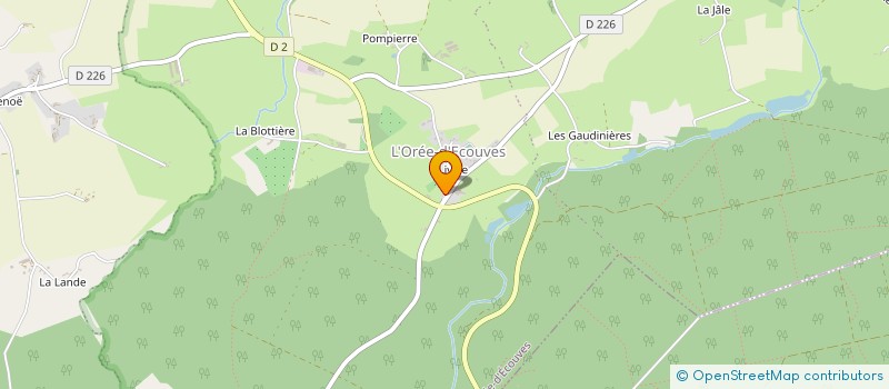 localisation de l'entreprise SCI MJA à L'OREE-D'ECOUVES
