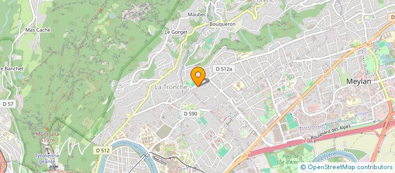 localisation de l'entreprise SCI MJAH  CORENC